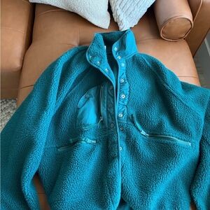 FP Movement by Free People Turquoise Teddy Jacket